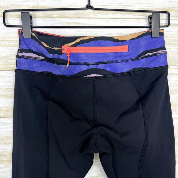 Lululemon Run: Inspire Crop II Multi Color Sunset Leggings - Picture 6 of 9